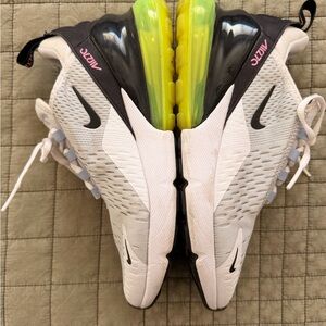 Nike White Black Neon Yellow Air Max Sneakers